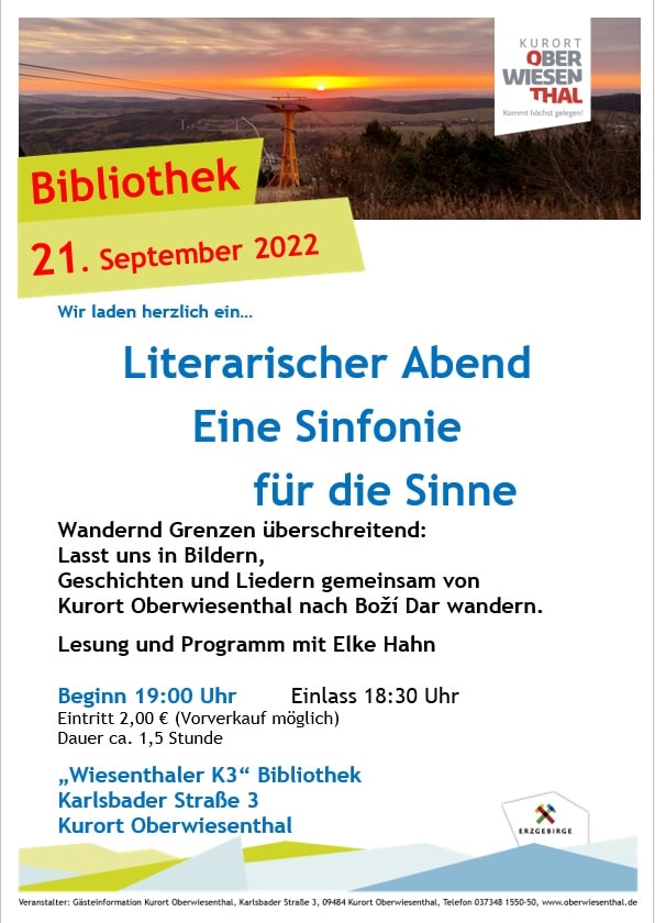 Literarischer Abend in Oberwiesenthal