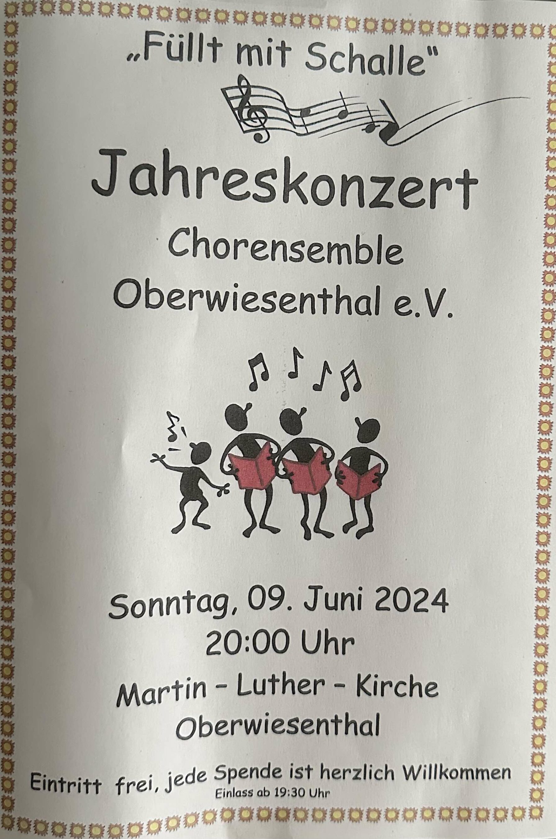 Jahreskonzert Chorensemble Oberwiesenthal